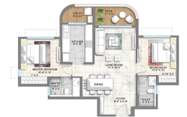 L&T Elixir Reserve ground floor plan